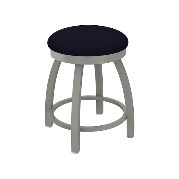 18" Swivel Vanity Stool, Nickel Finish, Canter Twilight Seat